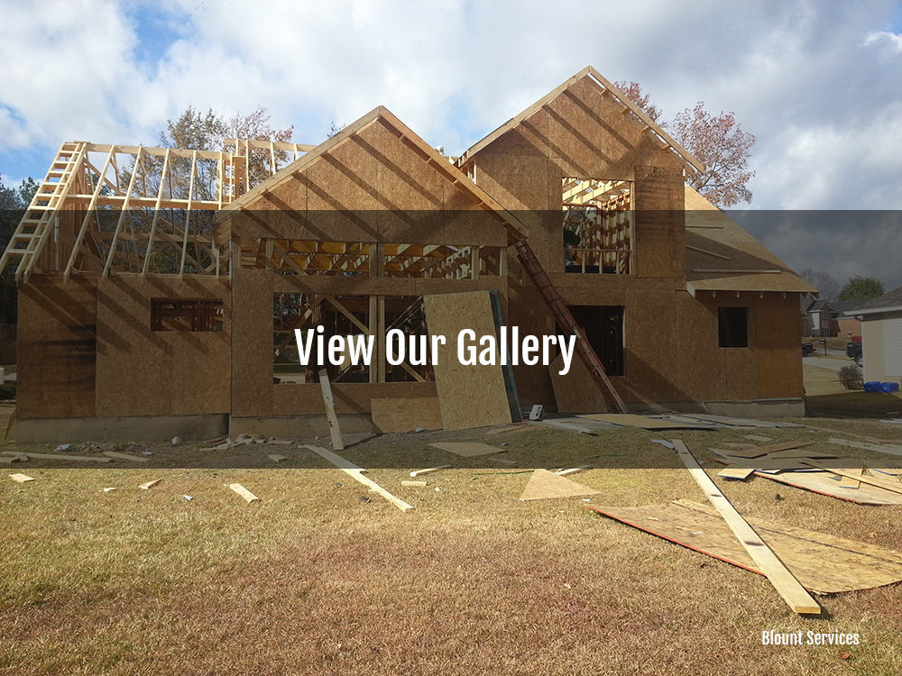 home being framed behind view our gallery blount's complete home services fire water restoration termite pest control augusta ga