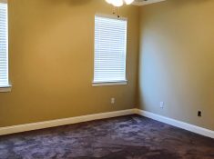 carpeted bedroom with fan blount's complete home services fire water restoration termite pest control augusta ga