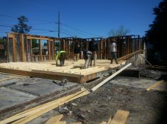 house being rebuilt after fire damage blount's complete home services fire water restoration termite pest control augusta ga